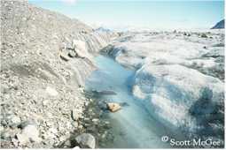 A supraglacial stream