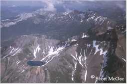 Tarn lake filling a glacial cirque