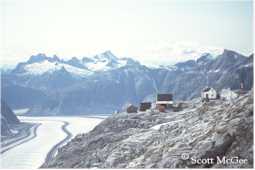 View of the Gilkey Glacier and Camp 18